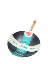 School Of Wok Heavy Duty Carbon Steel Non-Stick Wok 30cm