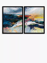 John Lewis Georgia Elliot 'Unforgiven Elements' Framed Art Prints, Set of 2, 84.5 x 64.5cm