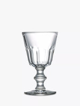 Perigord Style Faceted Wine Glass 220ml Clear with Stepped Stem