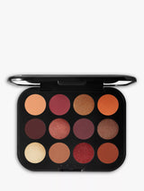 12-Pan Warm Tone Eyeshadow Palette with Mirrored Case