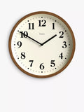 Jones Clocks quartz analogue wall clock in natural, 25cm, UK version