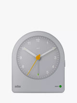 Braun BC22 Classic Analogue Alarm Clock Grey Quiet Quartz Clock