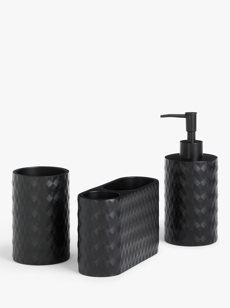 John Lewis black diamond toothbrush holder, UK version