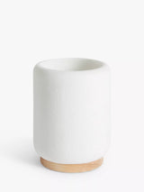 John Lewis Sand Effect Bathroom Tumbler White
