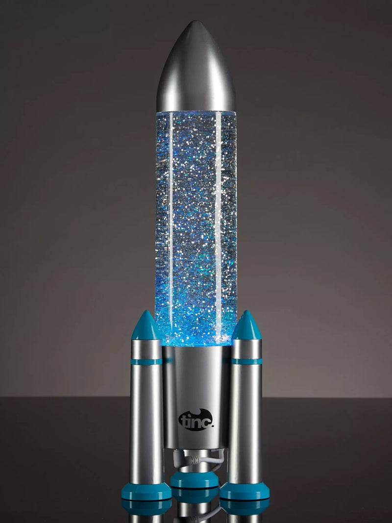 Tinc Rocket Glitter Lamp Multi (British brand)