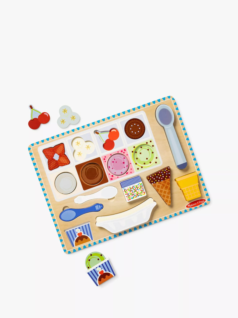 Melissa & Doug ice cream magnetic puzzle set, imported from the UK