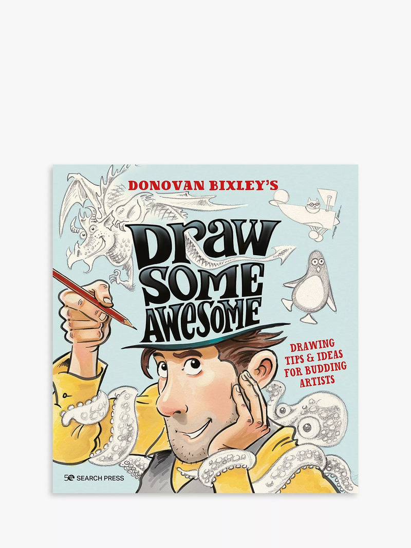 Search Press Draw Some Awesome drawing instruction book for kids and adults (British brand)