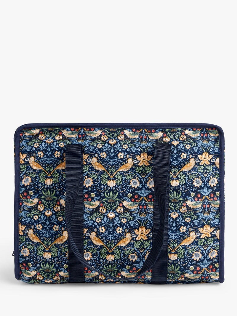 John Lewis William Morris Strawberry Thief craft storage bag in navy, UK version