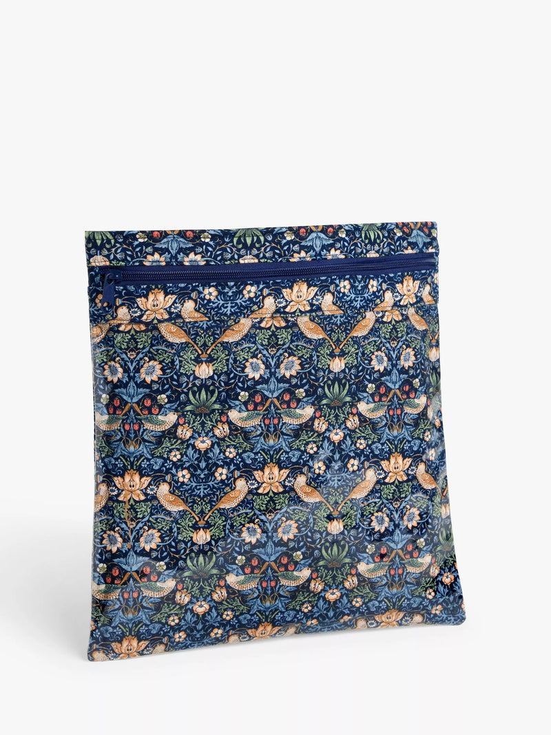 John Lewis Strawberry Thief craft storage pouch in navy, UK version