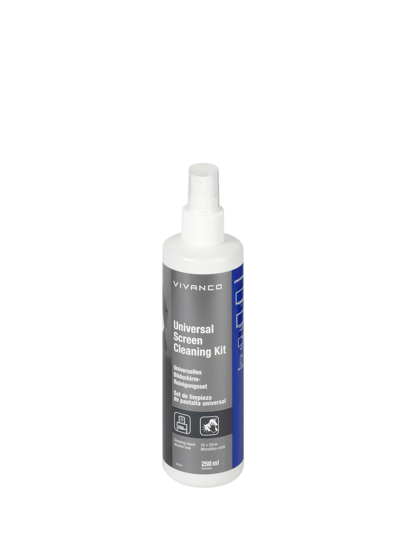 Vivanco universal screen cleaning kit 250ml (British brand)