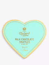 Charbonnel et Walker Mini Blue Heart Milk Chocolate Truffles Box 34g