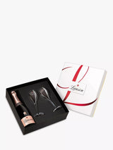 Lanson Le Rose Champagne Gift Pack with 2 Flutes 75cl