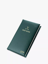 Treat Republic Personalised Leather Golf Notebook Green