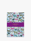 Liberty London A5 dog-themed floral print notebook, UK version