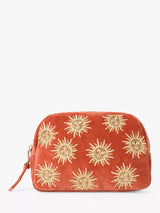 Elizabeth Scarlett Sun Goddess Rust Makeup Bag