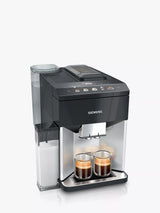 Bean to Cup Coffee Machine with Integrated Milk Frother, Piano Black