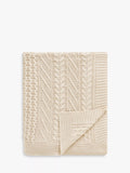 John Lewis cable knit organic cotton throw, UK version