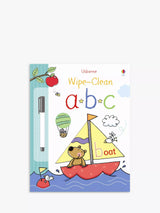 Wipe-Clean Alphabet Learning Activity Book for Kids
