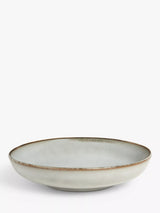 Stoneware Pasta Bowl with Reactive Glaze, 22cm, Moonlight