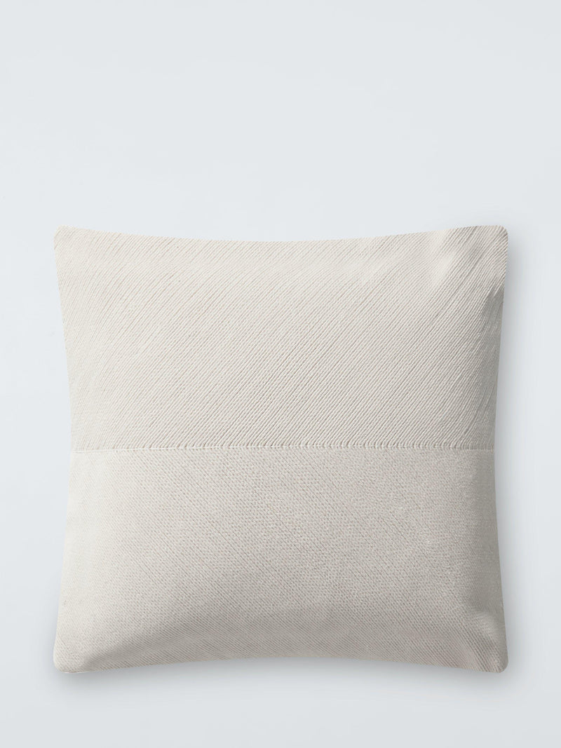 John Lewis corded square cushion with hand-guided embroidery, UK version