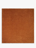 John Lewis reversible quilted cotton velvet bedspread with floral print rust blue, UK version