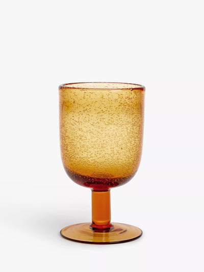 Bubble Design Short-Stemmed Wine Glass 345ml Amber