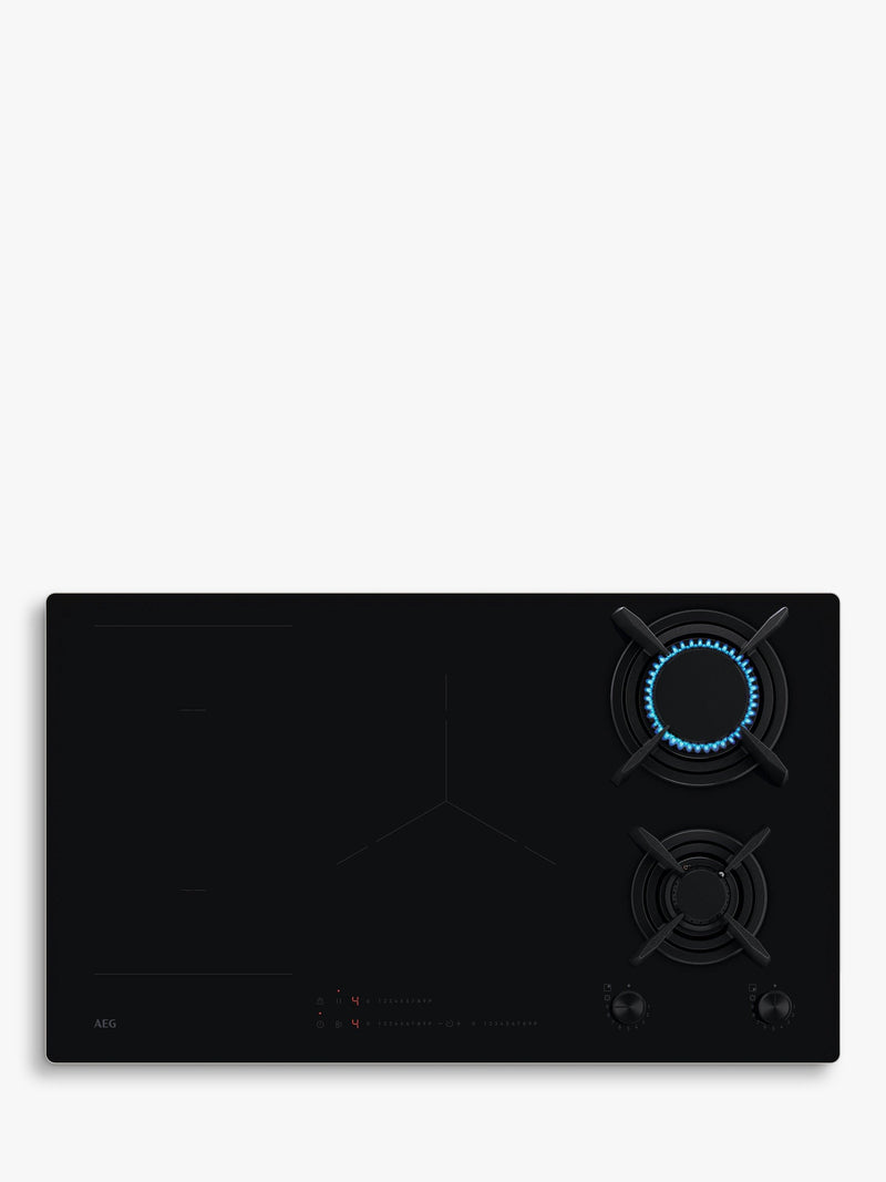 AEG stainless steel gas and induction hob - British product