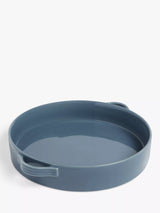 John Lewis Blue Round Stoneware Pie Dish 26.5cm