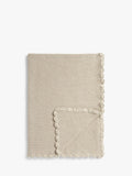 John Lewis Scalloped Cotton Baby Blanket, 100 x 80cm - McGrocer