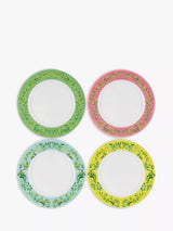 Designers Guild Ikebana Porcelain Dinner Plate Set of 4, 27cm, Multi