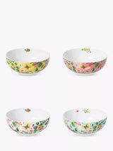 Designers Guild Ikebana Porcelain Cereal Bowl Set of 4 16.2cm Multi