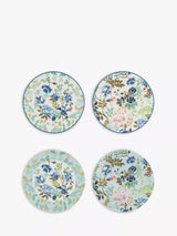 Designers Guild Porcelaine de Chine Porcelain Side Plates, Set of 4, 20cm, Multi