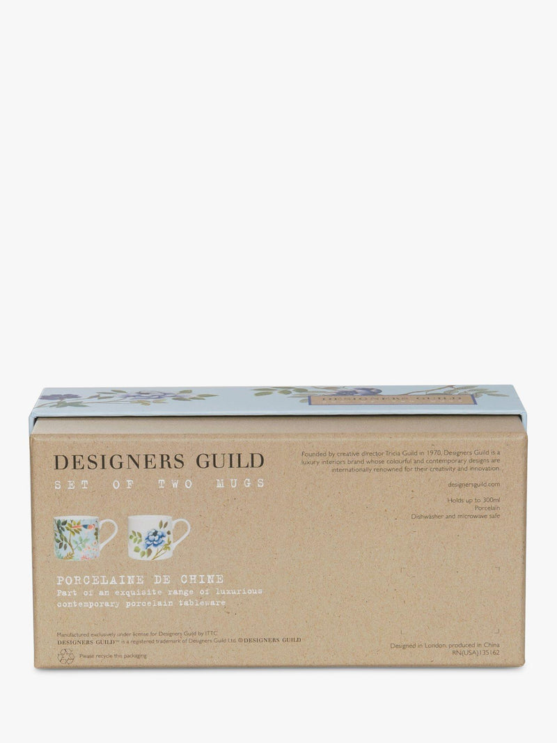 Designers Guild Porcelaine de Chine porcelain mugs set of two 290ml - British product