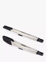 Stainless Steel Tong Set with Heat-Resistant Silicone Tips, 2 Piece