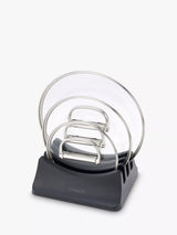 Freestanding Pan Lid Storage Holder for Up to Three Lids