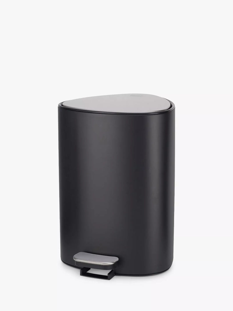 Joseph Joseph bathroom pedal bin steel/matt black 5L, UK version