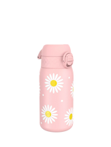 Ion8 Daisy Leak-Proof Stainless Steel Water Bottle, Rose Quartz, 400ml