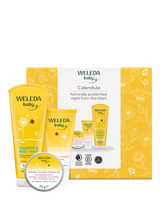Weleda Calendula Shampoo & Body Wash, Nappy Cream and Balm Baby Care Gift Set
