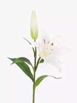 Floralsilk Artificial Fresh Touch Lily White Artificial Flower