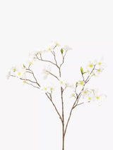 Floralsilk Artificial Dogwood Spray White Flower Arrangement Stem H82cm