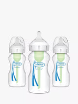 Anti-Colic Baby Bottles with Removable Vent System, Pack of 3, 270ml
