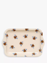 Emma Bridgewater Bees Small Tin Serving Tray, Yellow/Multi