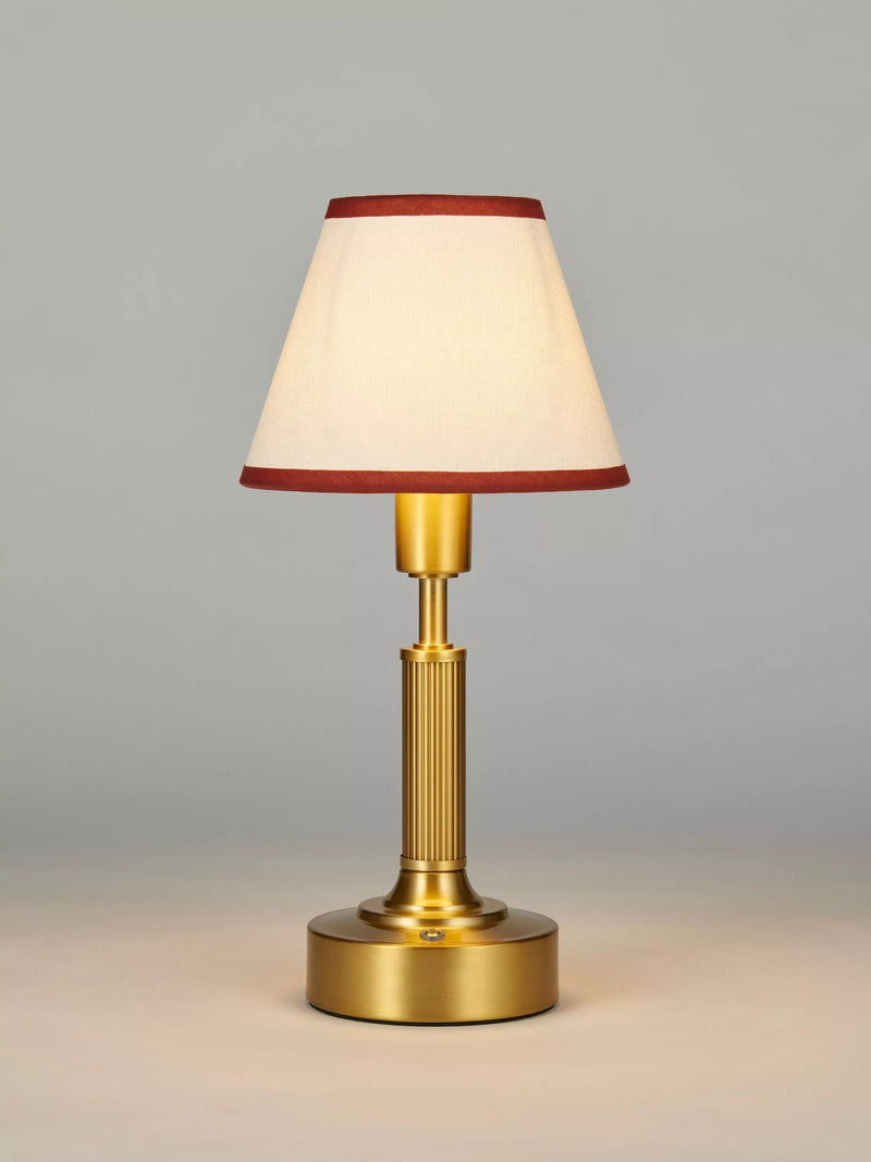 John Lewis Baily rechargeable portable brass table lamp, UK version