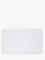 Memory Foam Bath Mat in White, Large Size