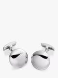 Hoxton London silver domed round cufflinks, UK version