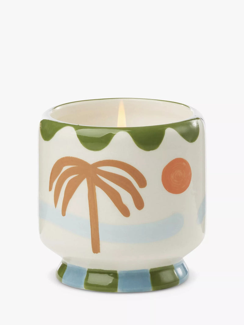 Paddywax A Dopo Palm ceramic scented candle 226g, imported from the UK