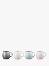 Le Creuset Coupe Stoneware Mug Set of 4, 320ml, Assorted