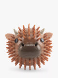 Kikkerland Highland Cow brown dog ball toy, UK version