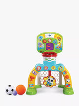 3-in-1 Sports Centre Toy for Toddlers with Basketball and Soccer