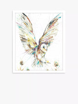 John Lewis Nicola Jane Rowles 'Barn Owl II' Framed Print, Multi, 63.5 x 53.5cm